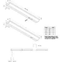 Hera ModuLite F LED-benkbelysning, svart, 45 cm, 4000 K aluminium