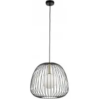 Sigma Hengelampe Bell M, Ø 33 cm, 1 lyskilde, svart/gull/hvit