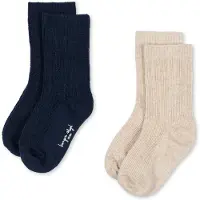 Konges Sløjd Sokker - Rib - 2-pack - Pontelle - Mix Pakke - - 17/18 - Sokker