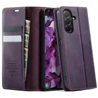 CASEME Samsung Galaxy A57 033 Lommebok-etui med kalvestruktur og RFID-blokkering - Lilla