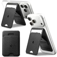 Spigen Slim Fold Stand MagSafe Wallet 1 Card - black