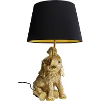 Kare Happy Elefant bordlampe med skjerm