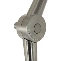 Steinhauer Gulvlampe Prestige Chic stålfarget/svart-gull Høyde 250 cm