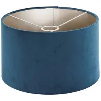 Steinhauer Gulvlampe Bloeba, svart/blå, høyde 165 cm, velour