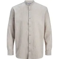 Jack & Jones Esummer Linen Blend Band Skjorte Med Lange Ermer