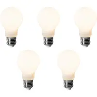 LUEDD Sett med 5 E27 dimbare LED-pærer A60 Opal 7W 806 lm 3000K