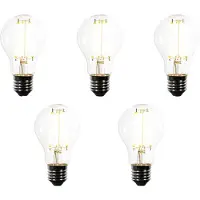 LUEDD Sett med 5 E27 dimbare LED-pærer A60 klare 7,2W 1521 lm 3000K