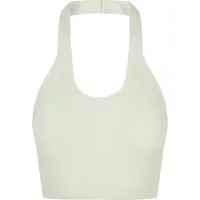 Urban Classics Rib Knit Crossed Neckholder Ermeløs Topp