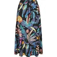 Urban Classics Viscose Høy Midje Midi-skjørt
