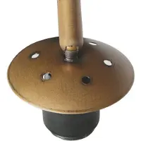 Steinhauer Bue-gulvlampe Sparkled Light bronse/hvit, 240 cm, silke