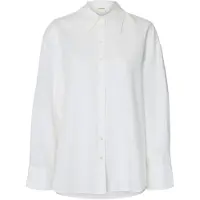 Selected Cleo Oversize Linen Blend Skjorte Med Lange Ermer
