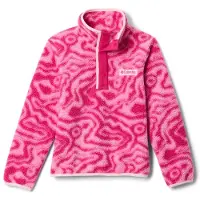 Columbia Sportswear Helvetia II Printed Snap Kids Half-Zip Fleecegenser rosa