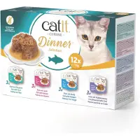 Catit Design Kattemat Fisk Middag Multipakke 12x75g