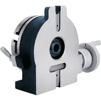 Vevor 150 mm/5,9 tommer vertikalt og horisontalt roterende bord, 150 mm delehode rundt roterende arbeidsbord fresemaskin indekssystem justerbar skrue 5,9 tommers deleplate indekssystem
