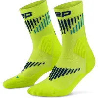 Cep Core Run Merino Socks Mid Cut 3.0, Løpestrømper, Dame, Lime/Blue