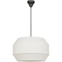 Market Set pendellampe Cosiness, Ø 46 cm, hvit, stoff