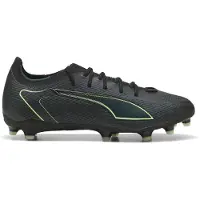 Puma ULTRA 6 PRO FG/AG Football Boots Unisex, Shoes, Black/Fizzy Light/Green Terrain, 40