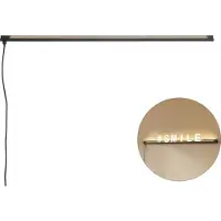 QAZQA Moderne vegglampe svart inkl. LED - Letterbox