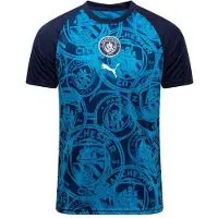 Puma Manchester City Fc 25/26 Før Kamp Junior T-skjorte Med Korte Ermer