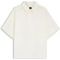 Hugo Boss for woman. 50559261 Bisenas shirt white (M), Casual, Party, Linen, Classic, Short sleeve