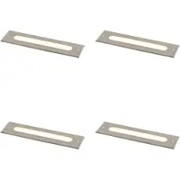 QAZQA Sett med 4 moderne bakkespotter stål 30 cm inkl. LED IP65 - Eline
