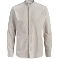 Jack & Jones Breeze Band Linen Blend Skjorte Med Lange Ermer