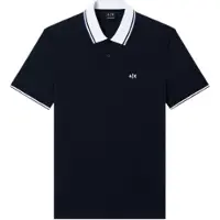 Armani Exchange for man. XM002350AF10366UB101 Slim-fit navy polo shirt (L), Casual, Green, Cotton, Short sleeve