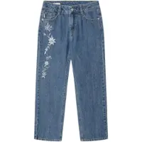 Pepe Jeans for girl. PG2000014 Jeans Straight Robyne floral blue (10Años= 140cm), Casual, Cotton, Denim, children's fashion
