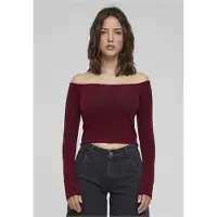 Urban Classics Off Shoulder Glitter Langarmet Topp