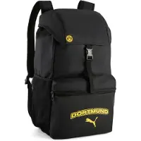 Puma Borussia Dortmund ftblCulture 24L Backpack, Football, Black/Faster Yellow, OSFA