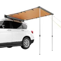 Vevor bilmarkise, stor 4,6'x6,6' skyggedekkende bilmarkise, PU3000mm UV50+ uttrekkbar bilmarkise med vanntett oppbevaringspose, egnet for lastebil, SUV, varebil, campingbiler