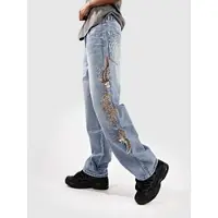 Ninth Hall Idle Embroidered Jeans blå