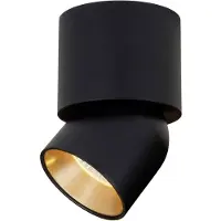 The Light Group SLC LED-downlight CUP, svart/gull, 927, Ø 7,5 cm, dimbar