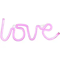 JUST LIGHT LED-vegglampe Neon Love, USB