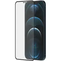 PanzerGlass SAFE. by - Skjermbeskyttelse for mobiltelefon - kant-til-kant - glass - rammefarge svart - for Apple iPhone 12 Pro Max