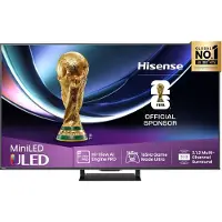 Hisense 55U7Q PRO - 55 Diagonalklasse U7Q Pro Series LED-bakgrunnsbelyst LCD TV - ULED Mini LED - Smart TV - VIDAA - 4K UHD (2160p) 3840 x 2160 - HDR - Quantum Dot, Mini-LED PRO - svart, trekullgrå
