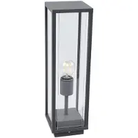 LUCANDE Annalea sokkellampe, 50 cm, antrasitt, IP54