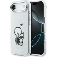 Karl Lagerfeld Karl & Choupette Back MagSafe-etui for iPhone Air - Klar