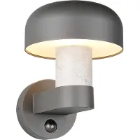 TRIO Utendørs vegglampe Fraser Sensor grå/betonlook, aluminium IP54 E27