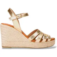 Wonders for woman. YH-PI2671 Wedges Laminated gold (39), 5 to 8 cm, Buckle, Casual
