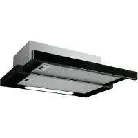Elica Elite 14 LUX BL/A/50 - Panser - teleskopisk - bredde: 49.8 cm - dybde: 28 cm - ekstraksjon og resirkulasjon (-) - svart