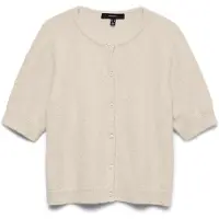 Vero moda Doffy kortermet cardigan med knapper krem (158/164)