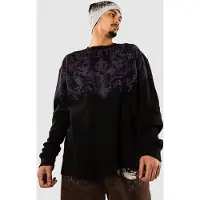 Affliction Winged Up Knit Thermal Langermet T-skjorte svart