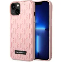 Karl Lagerfeld 3D Monogram-etui til iPhone 14 Plus - Rosa