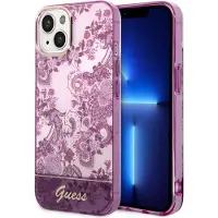 GUESS GUHCP14MHGPLHF iPhone 14 Plus 6,7" fuchsia/fuschia hardcase porselenskolleksjon