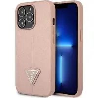 GUESS GUHCP14XPSATLP iPhone 14 Pro Max 6,7" rosa / rosa hardcase SaffianoTriangle Logo