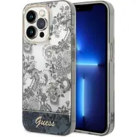 GUESS GUHCP14XHGPLHG iPhone 14 Pro Max 6,7" grå / grå hardcase Porcelain Collection