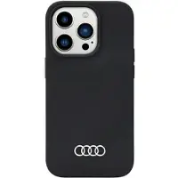 Audi silikonetui iPhone 14 Pro 6,1" svart/svart hardcase AU-LSRIP14P-Q3/D1-BK