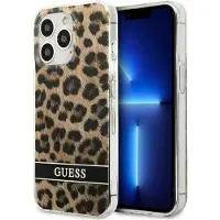 GUESS GUHCP13LHSLEOW iPhone 13 Pro / 13 6,1" brun/brun hardcase Leopard