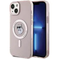 Karl Lagerfeld IML Choupette MagSafe-etui for iPhone 15 Plus - rosa